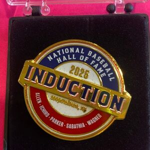 2025 National Baseball Hall of Fame Induction Pin Ichiro Sabathia Wagner + 2